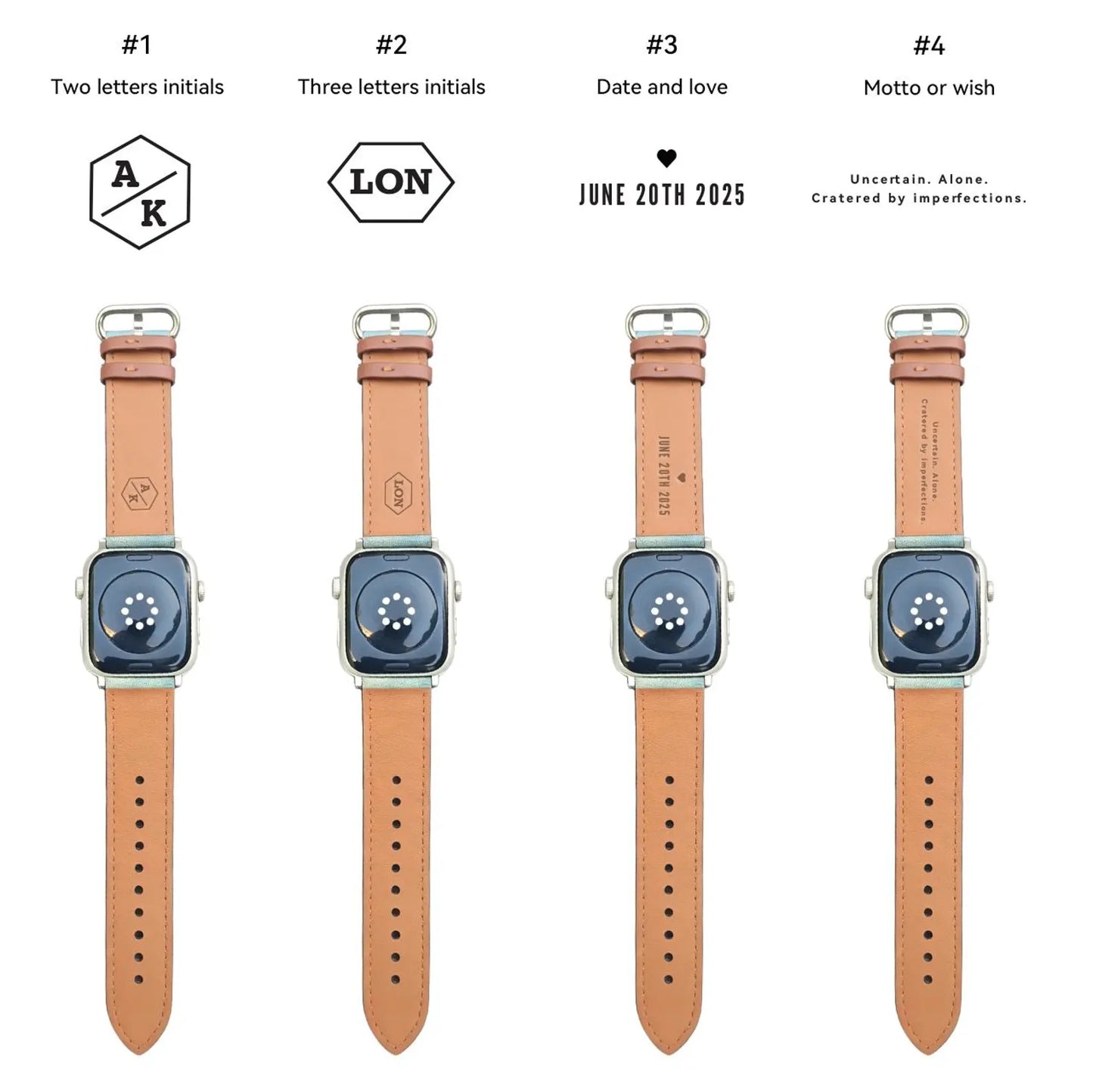 Personalized Denim Casual Apple Watch Band image 10