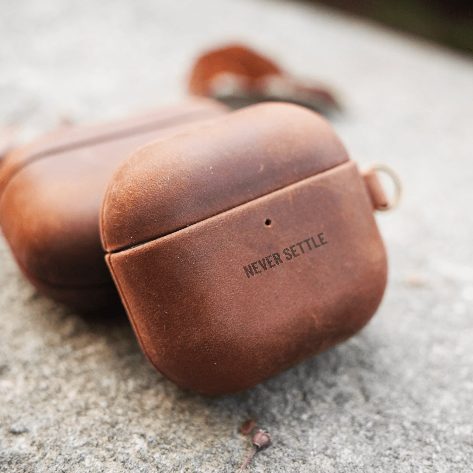 Personalized AirPods Pro 3 / Pro 2 & AirPods 4 Genuine Leather Case - Rugged, Engraved & Vintage image 9