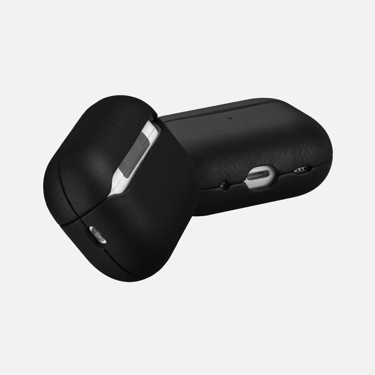 Black Luxury Genuine Leather AirPods Pro 3/2 & AirPods 4 Case image 4