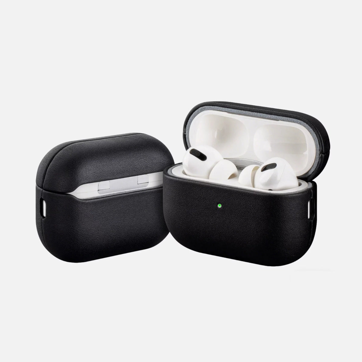 Black Luxury Genuine Leather AirPods Pro 3/2 & AirPods 4 Case image 5