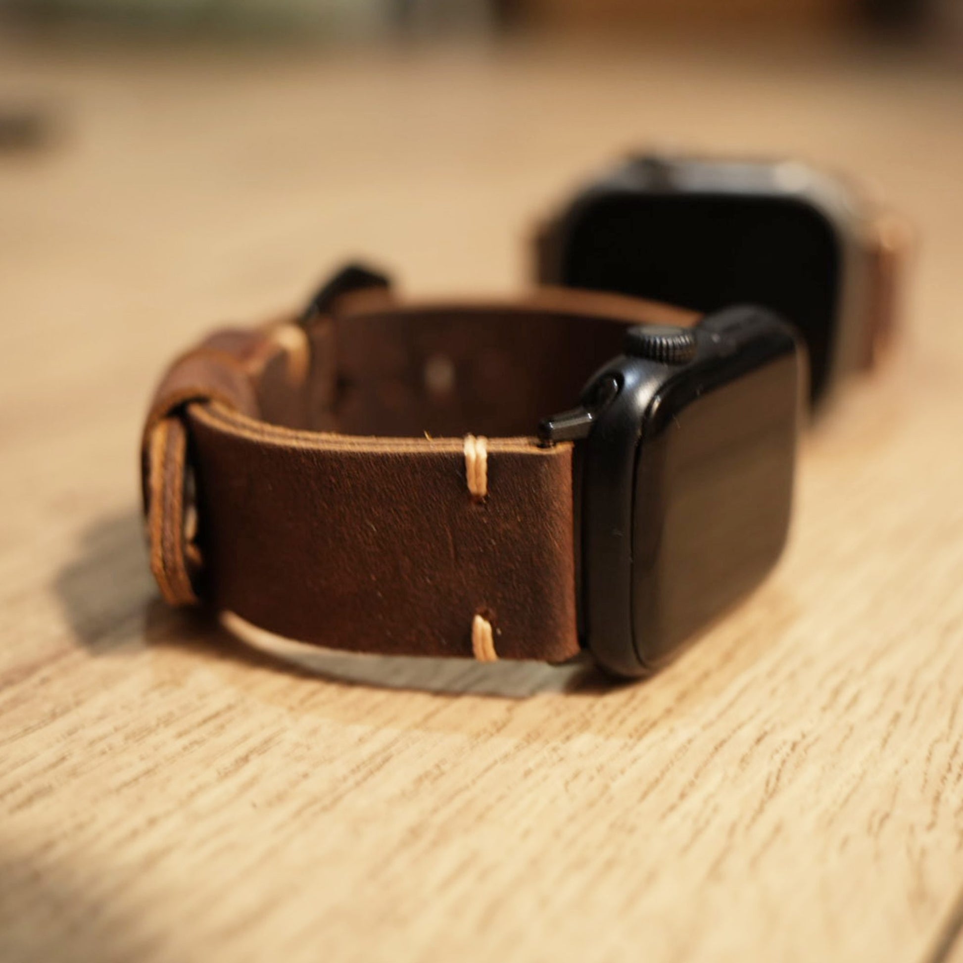 Personalized Handmade Leather Apple Watch Strap image 3