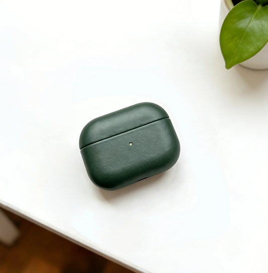 Forest Green Leather AirPods Pro 3 Case image 8