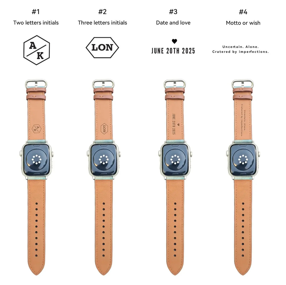 Personalized Denim Casual Apple Watch Band image 10
